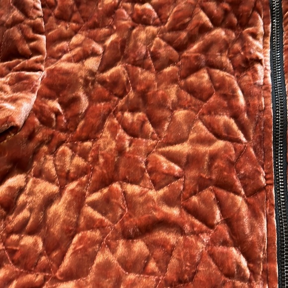 Bernardo Velvet Quilted Star Bomber Jacket PS - Picture 13 of 16